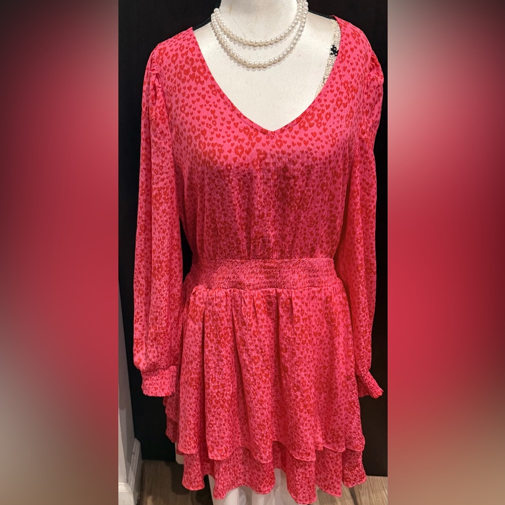 Elegant Pink Mini Dress